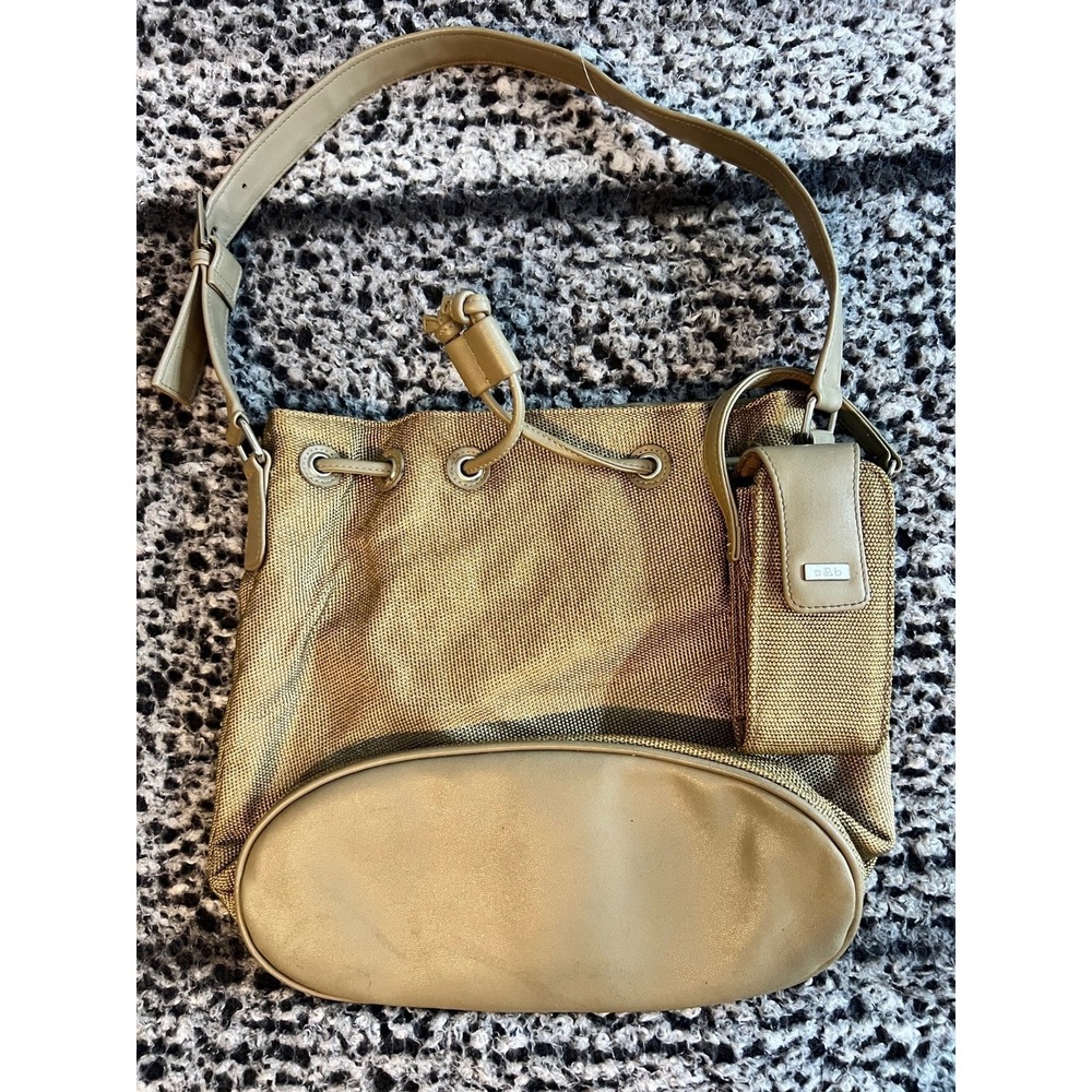 Croft & Borrow Hobo Gold Pouch Purse‎